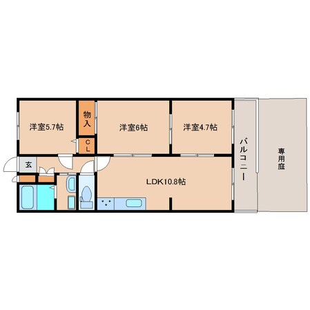 桜橋駅 徒歩12分 1階の物件間取画像